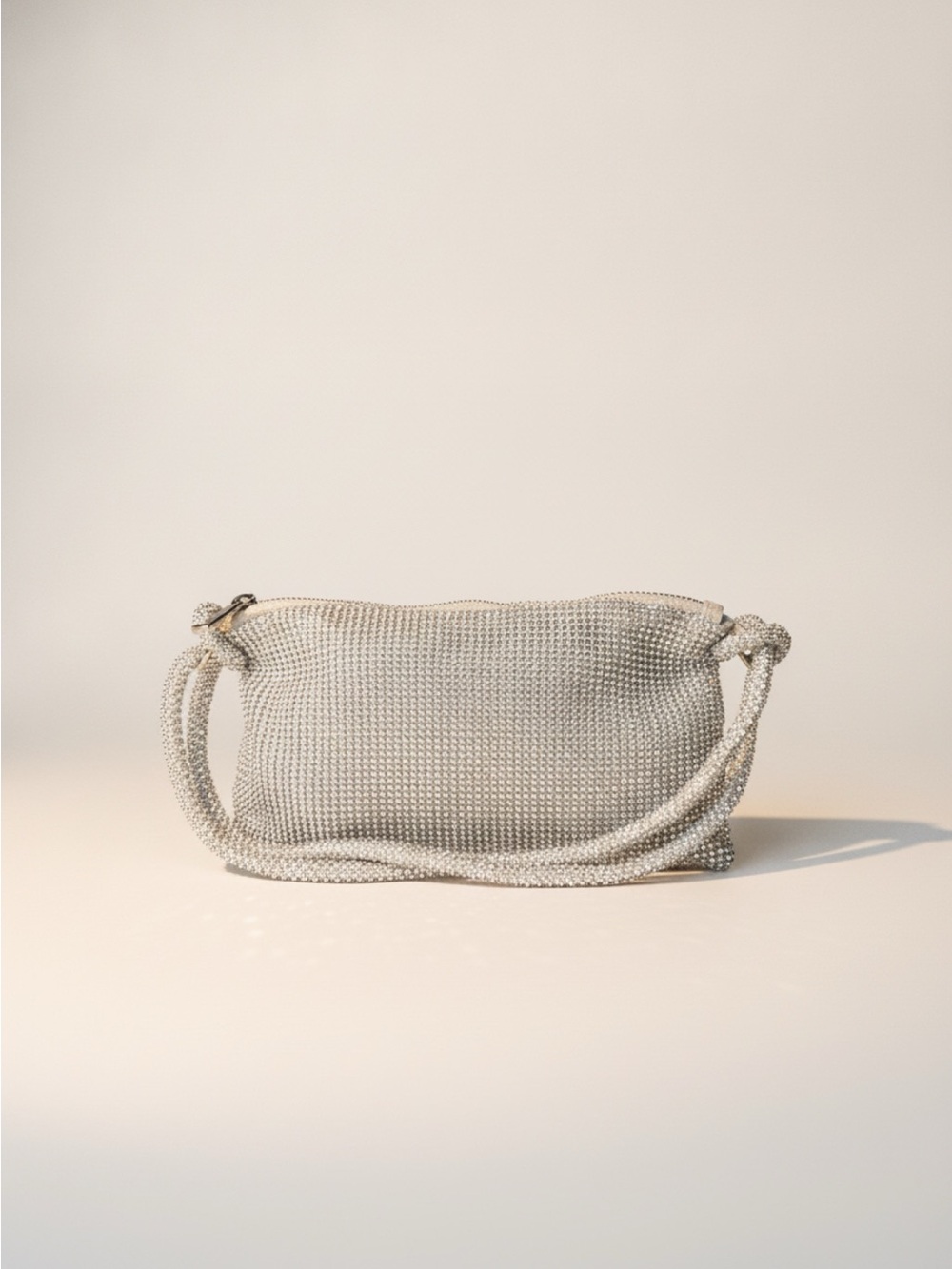 Women's Rhinestone Shoulder Clutch in Silver - Unknown brand